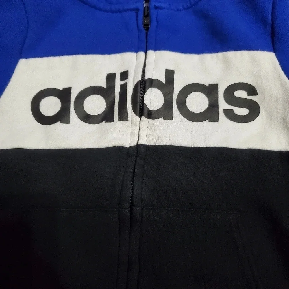Adidas Kids Unisex Boys/Girls Zipper Hooded Jacket 5